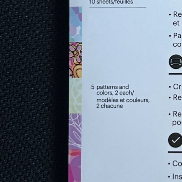 Cricut Joy Adhesive-Backed Deluxe Paper - DIY Craft Paper for Scrapbooking - NWT - Picture 3 of 5